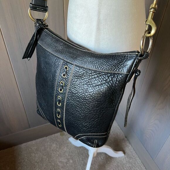 COACH Leather Chelsea Crossbody Shoulder Bag Black 10399 - Picture 5 of 14